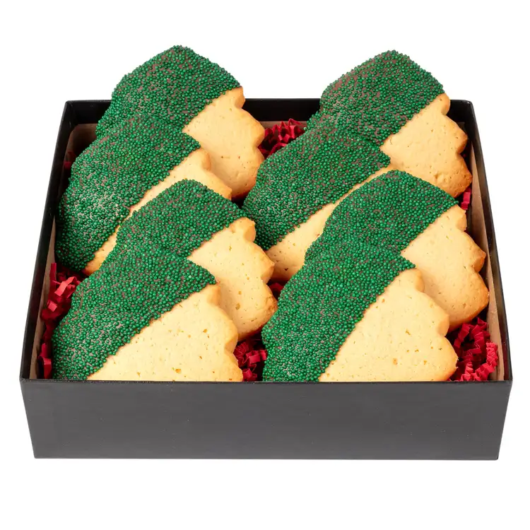 Decadent Christmas Tree Cookies in Gift Box #3