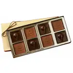 Coffret de carrés de chocolat personnalisés de 5 oz