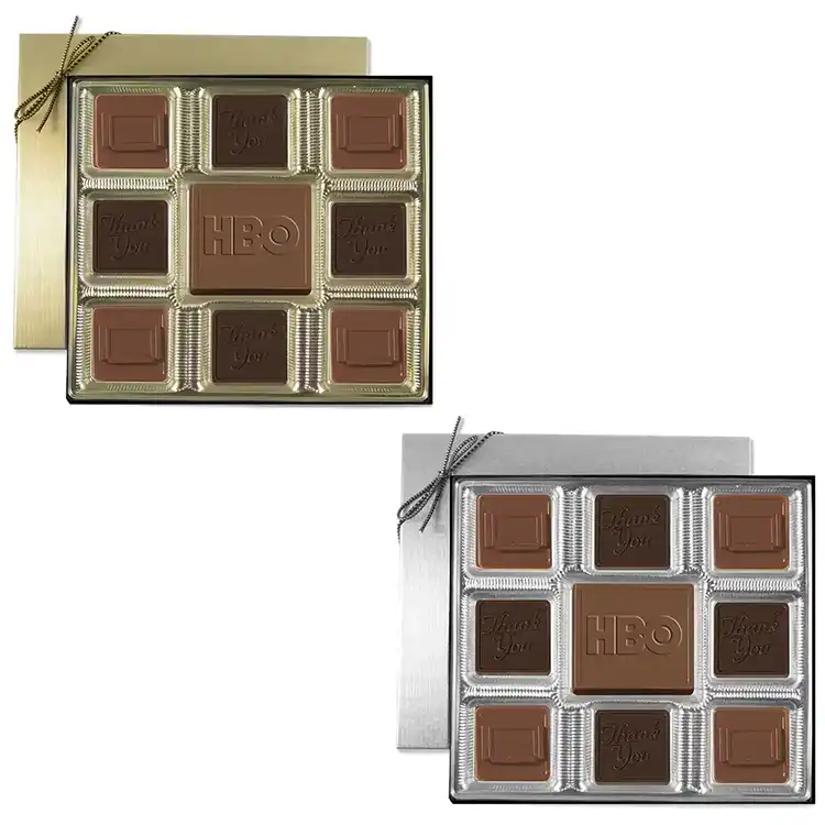 Custom Chocolate Squares Gift Box (6 oz.)