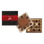 Coffret de chocolats et truffes avec bande imprimée