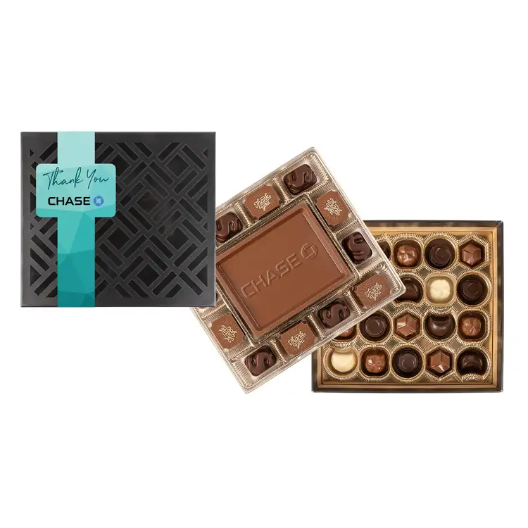 Medium Deluxe Gift Box with Square Full Color Band #3