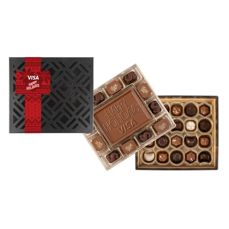 Medium Deluxe Gift Box with Square Full Color Band #4