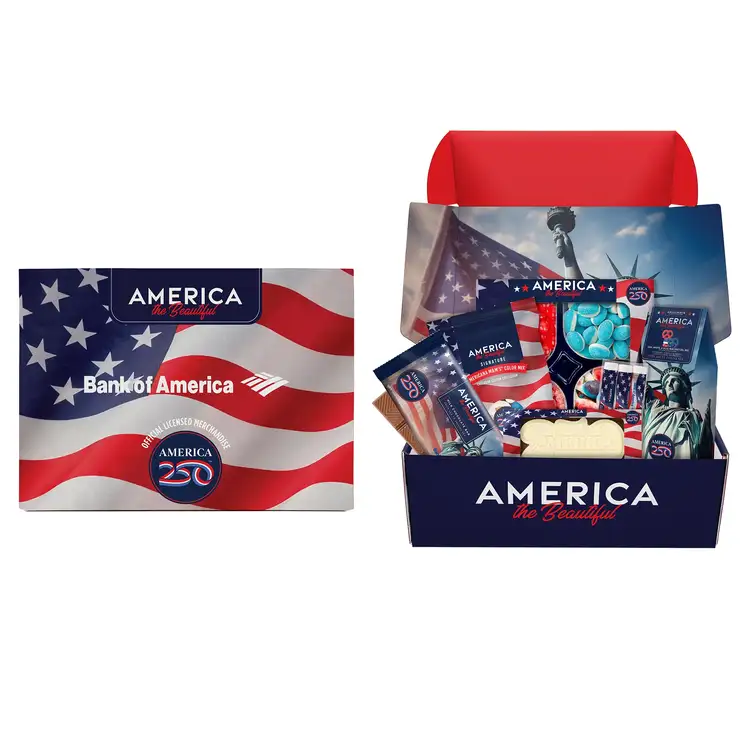 Coffret de collations et accessoires America 250