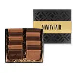 Coffret de douze biscuits avec bande dorée