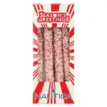 Coffret de huit bâtonnets de bretzel au chocolat blanc et menthe poivrée