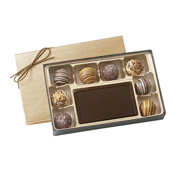 Coffret de huit truffes avec pièce centrale #2