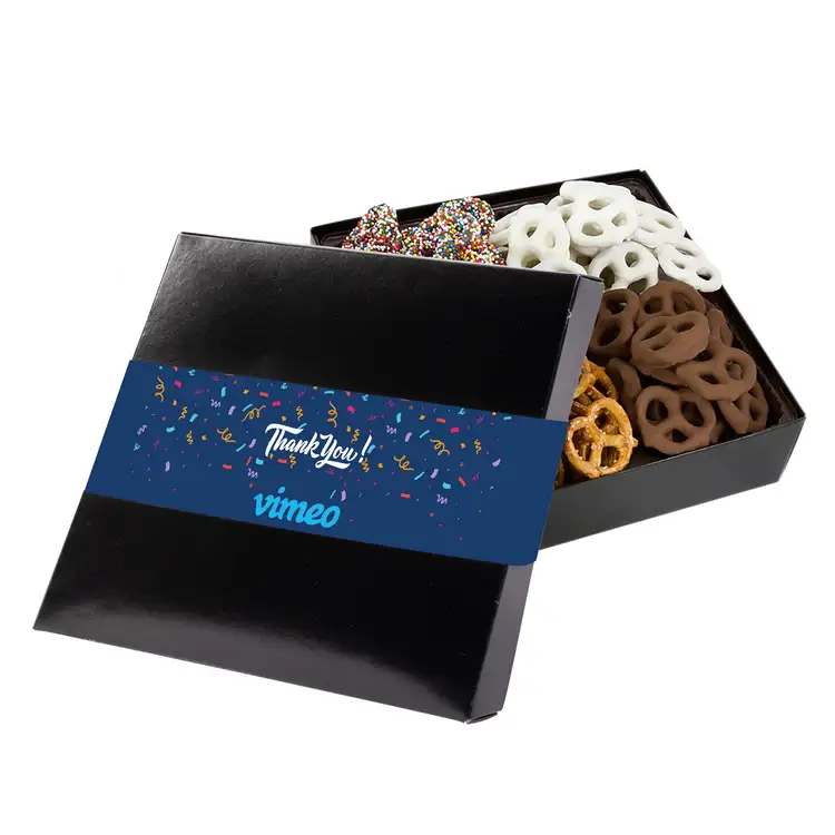 Assorted Mini Pretzel Gift Box with Full Colour Lid #2