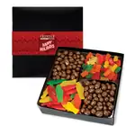 Coffret de quatre assortiments avec bande multicolore