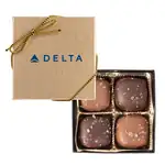 Coffret de quatre caramels au sel marin