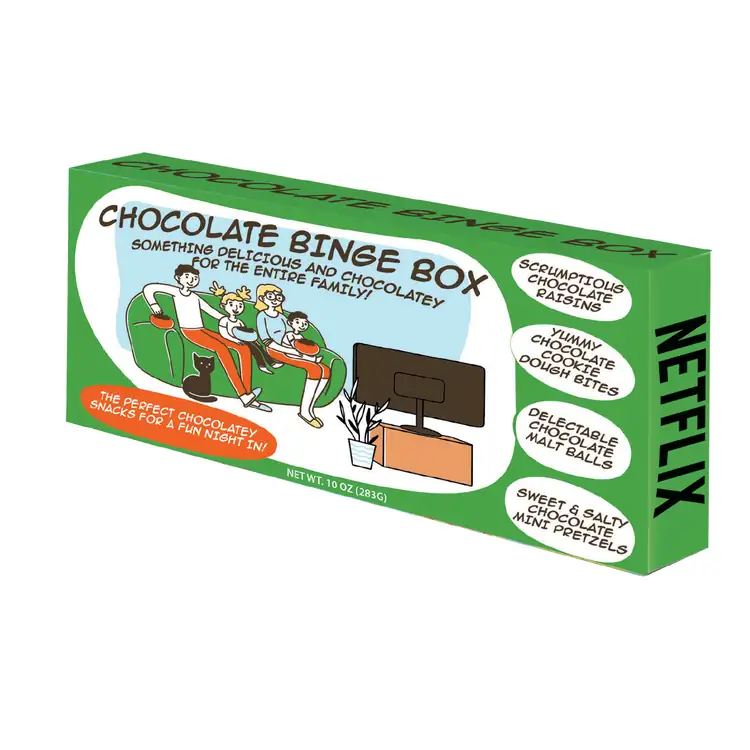 Coffret de quatre collations au chocolat