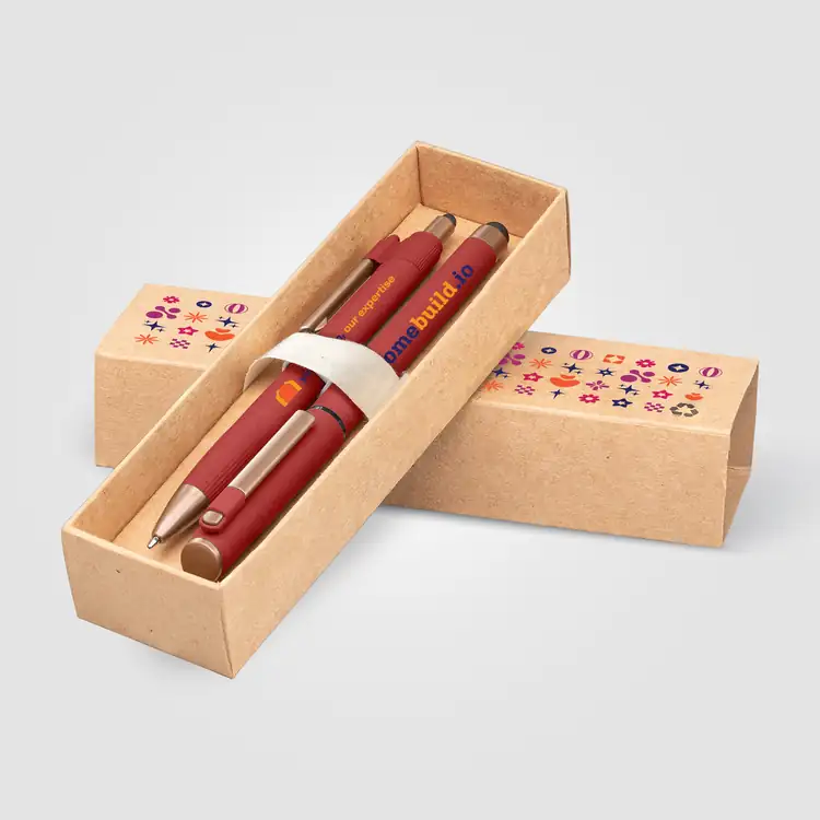 York Recycled Plastic Bronze Trim Pen Gift Set with Printed Box #11