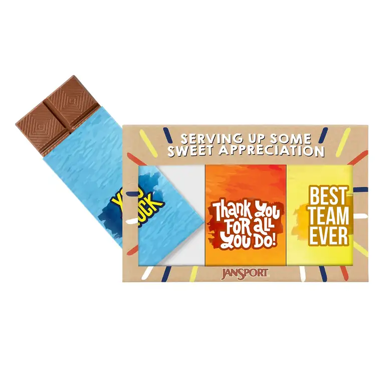 3 Pack - 3oz Chocolate Bar Gift Set #12