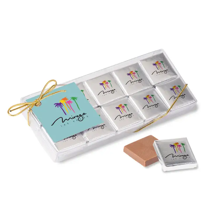 Twenty Piece Chocolate Foiled Square Box-Full Color #2