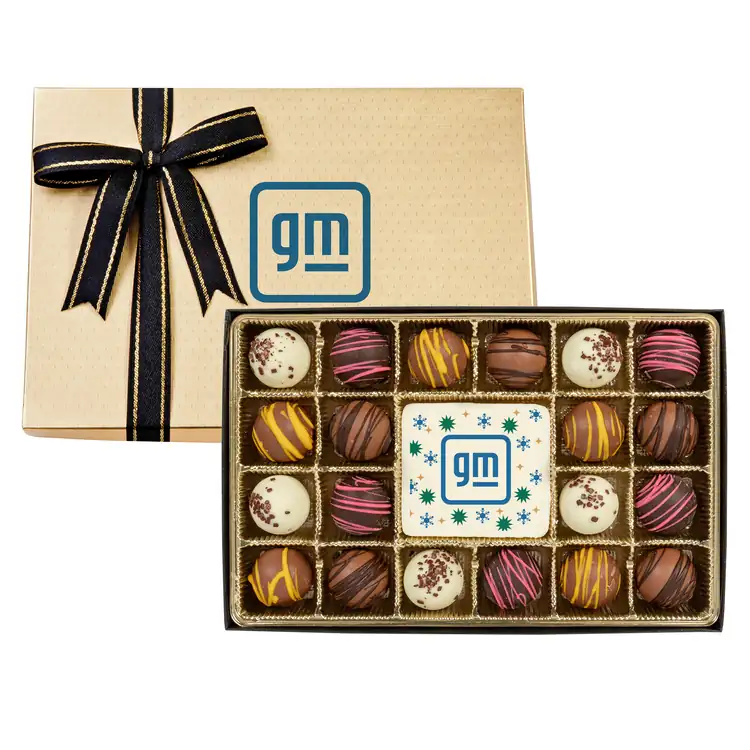 Coffret de vingt truffes avec pièce centrale #2