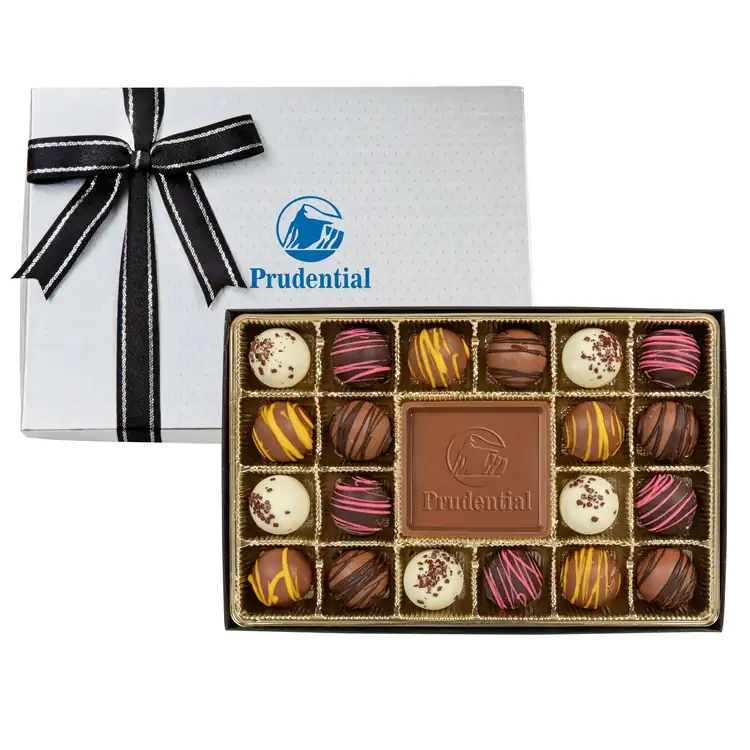 Coffret de vingt truffes avec pièce centrale #3
