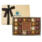 Coffret de vingt truffes avec pièce centrale