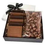 Coffret doré de 6 biscuits et confiseries