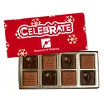 Custom Chocolate Squares Gift Box Full Color Lid (5 oz.)