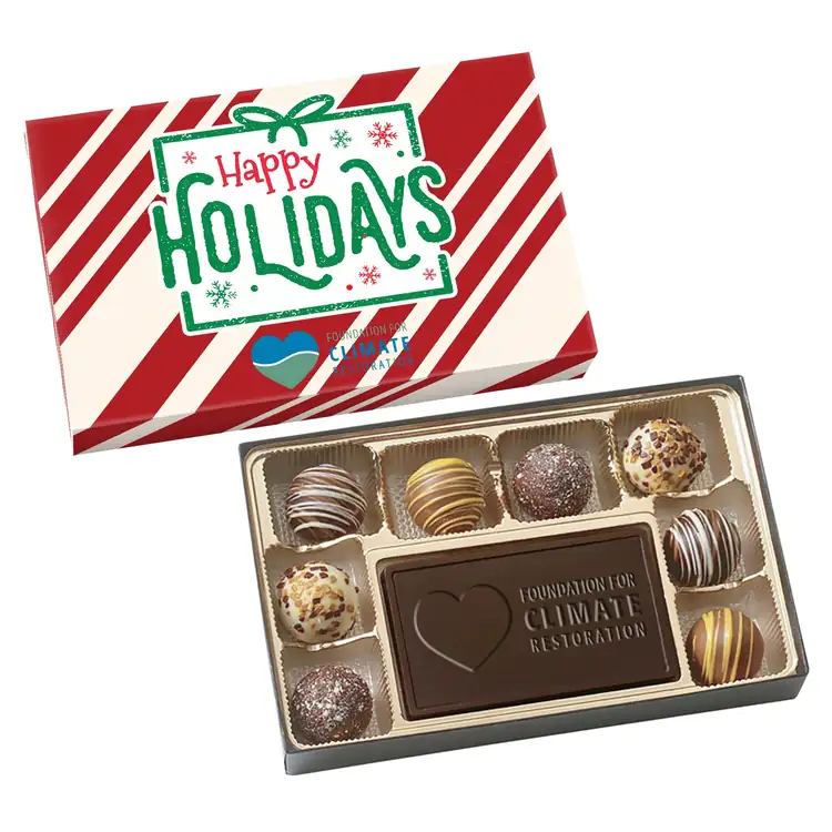 Truffle Gift Box Full Color Lid with 8 Truffles