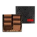 Coffret noir de luxe de 12 biscuits chocolatés