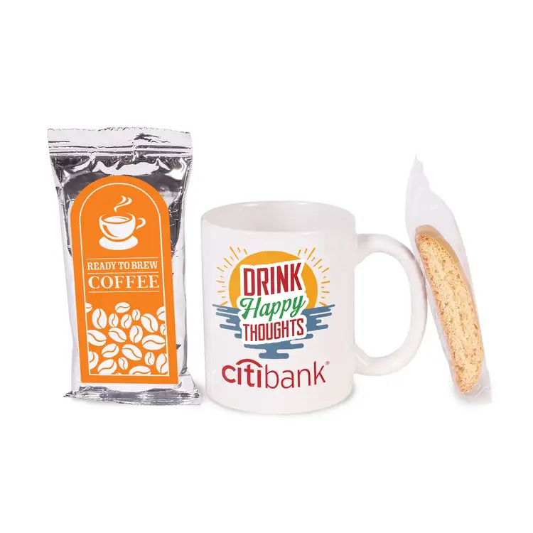 Coffret pause-café avec tasse et biscotti #4