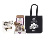 Coffret postal de remerciement au chocolat avec sac