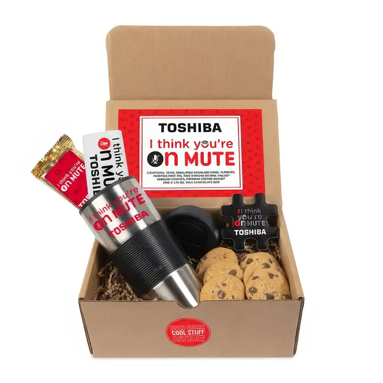 Virtual meeting kit with tumbler and snacks #6