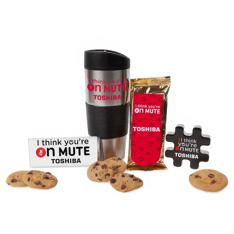 Virtual meeting kit with tumbler and snacks #7
