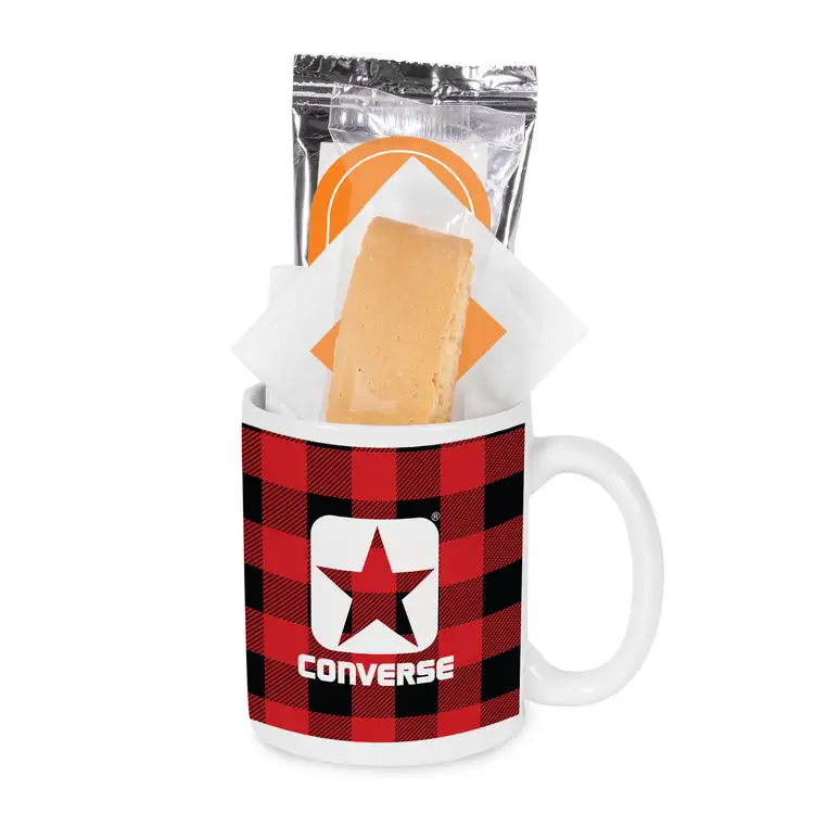 Mug gift box with coffee, tea and biscotti #3