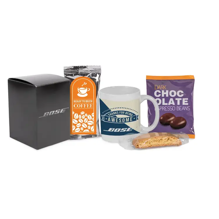 Coffret tasse, biscotti, café et fèves d'expresso #2