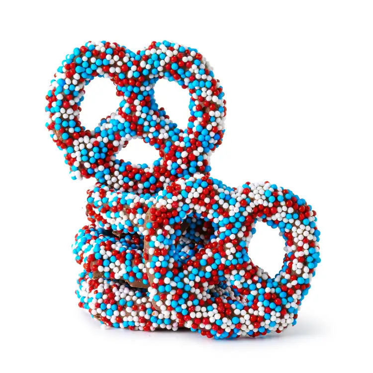 America 250- Short Acetate-Patriotic Milk Chocolate Nonpareil Mini #2