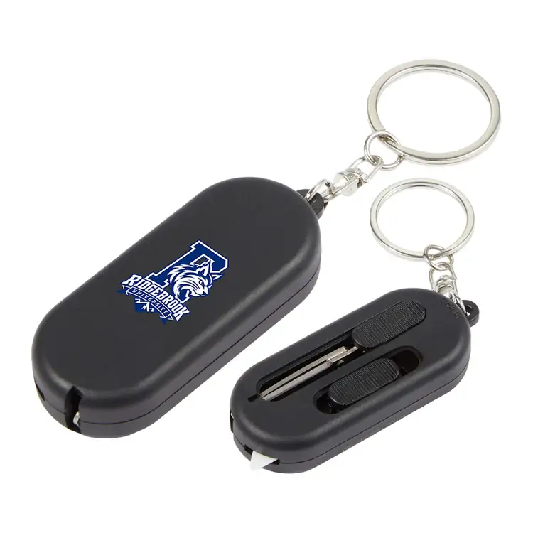 Compact box cutter with scissors