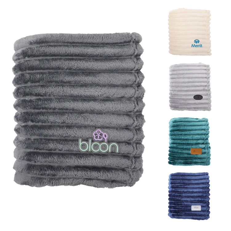 BeWell Parlor Soft Stripe Cuddle Blanket