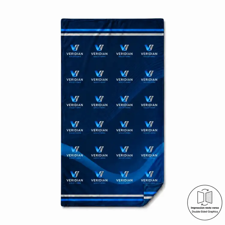 Couverture de stade en flanelle effet vison recto verso #3