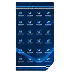 Couverture de stade en flanelle effet vison recto verso