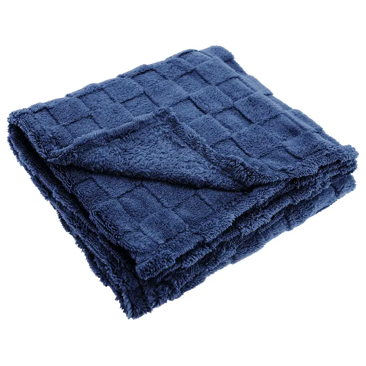 Couverture douce en peluche à damier Riviera #2