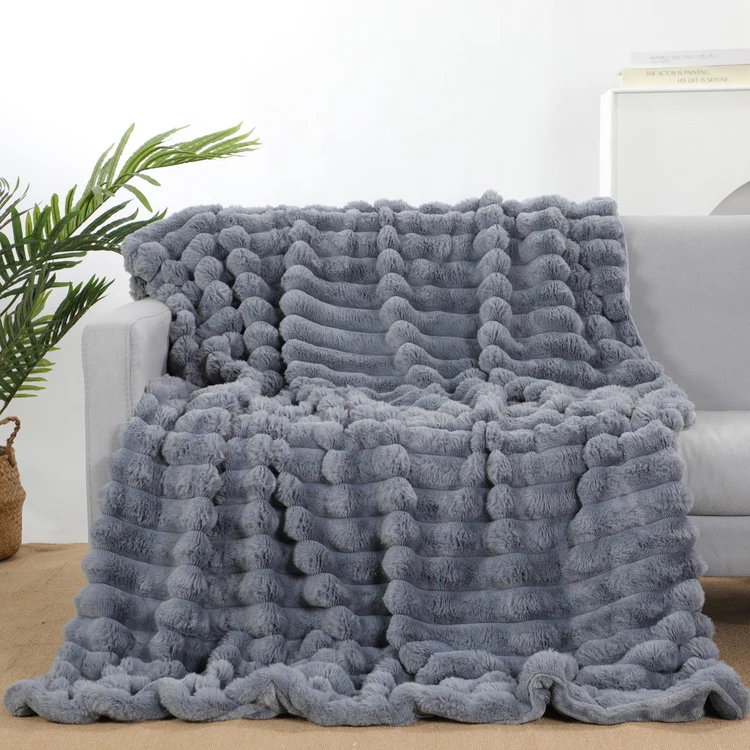 BeWell Galleria Bubble Fur Blanket #4