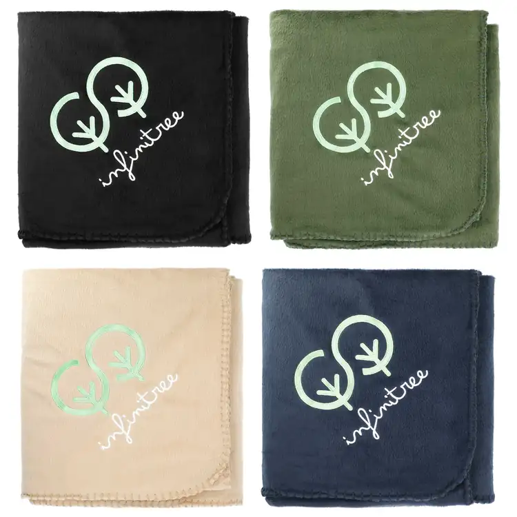 Couverture en molleton recyclé avec pochette