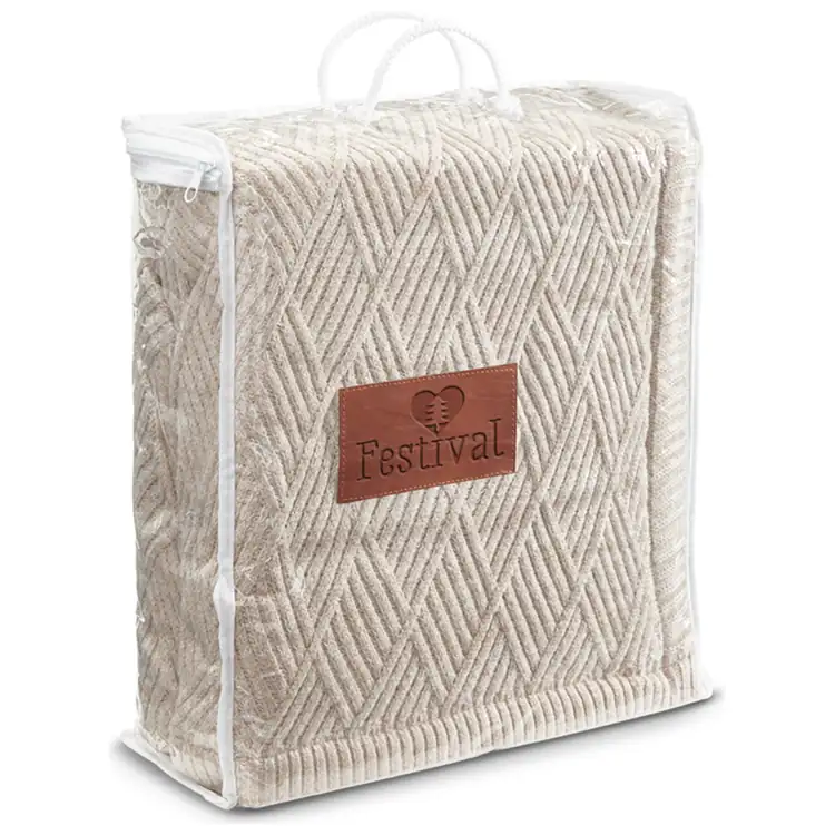 Trellis Knit Blanket with Sherpa Backing #7