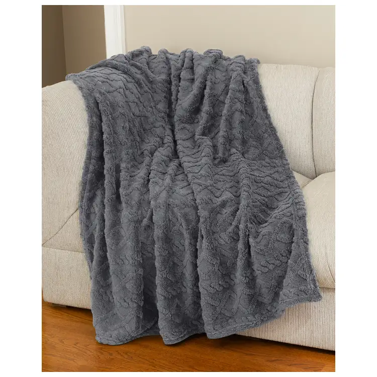 Powder Recycled Sherpa Blanket #8