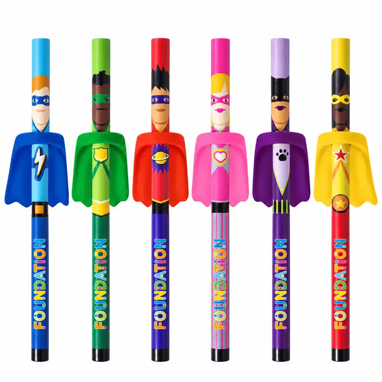 Crayon Pencil Heroes Superhero avec cape