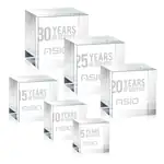 Cube Granby en cristal optique - Gravure