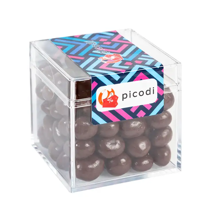 Cube de grains de café au chocolat noir