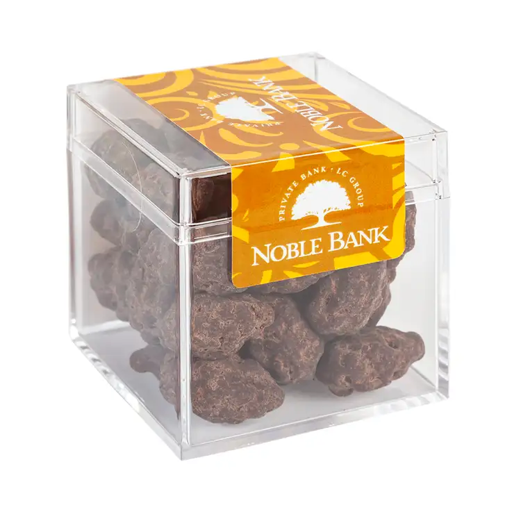 Clear Sweet Cube with Turbinado Almonds
