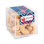 Cube transparent de noix de cajou géantes salées