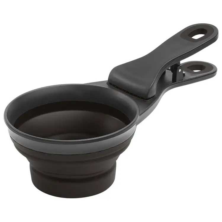 Collapsible Pet Food Scoop with Clip #4