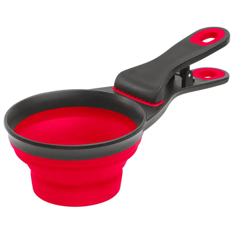 Collapsible Pet Food Scoop with Clip #6