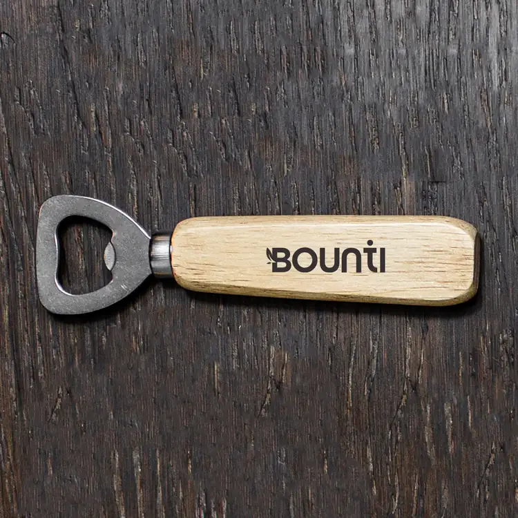 Thick Handle Wood Bottle Opener #2