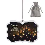Decorative Rectangle Aluminum Christmas Ornament