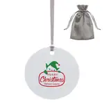 Round Aluminum Christmas Ornament